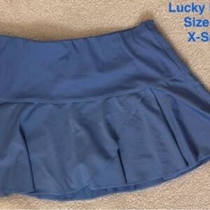 Lucky in Lovely Blue Pleated Tennis Skirt
